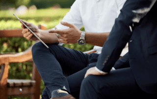 Person giving advice