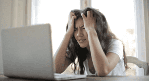 Woman stressed