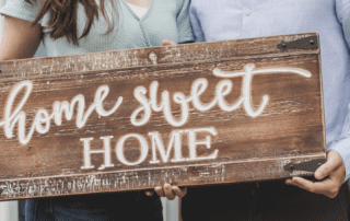 Home sweet home sign